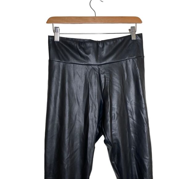 Express Legging High Rise Faux Leather Black Leggings Pants‎ Women’s Size Medium - Picture 4 of 10